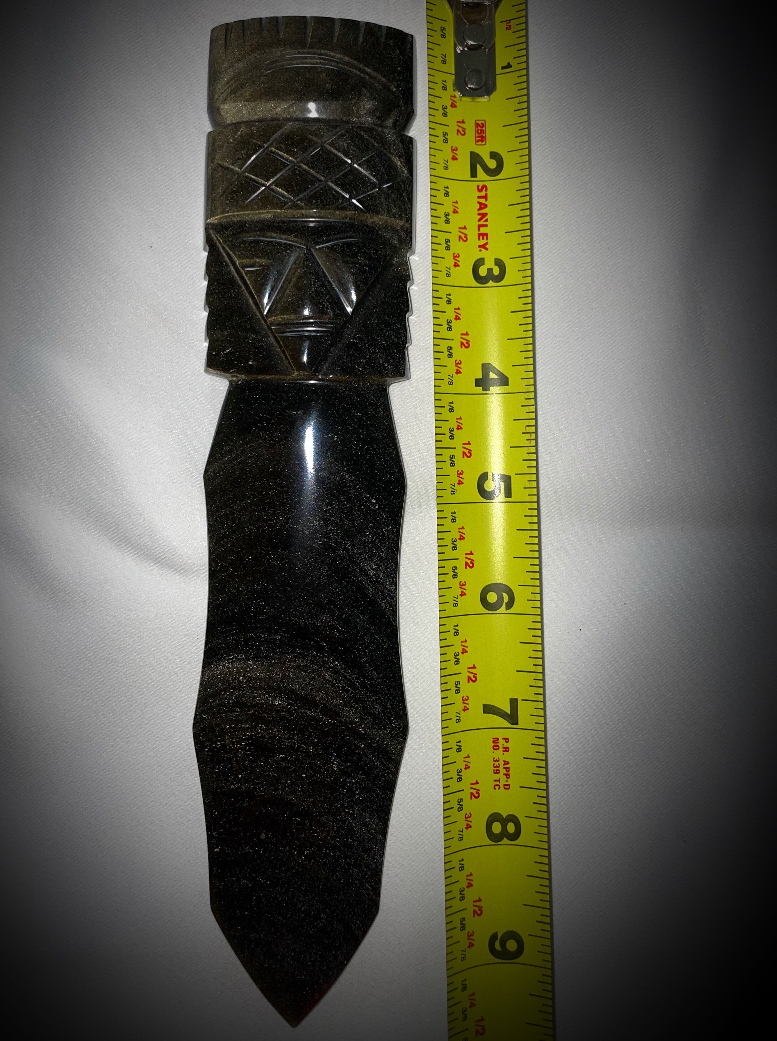 Tumbled Obsidian Sword